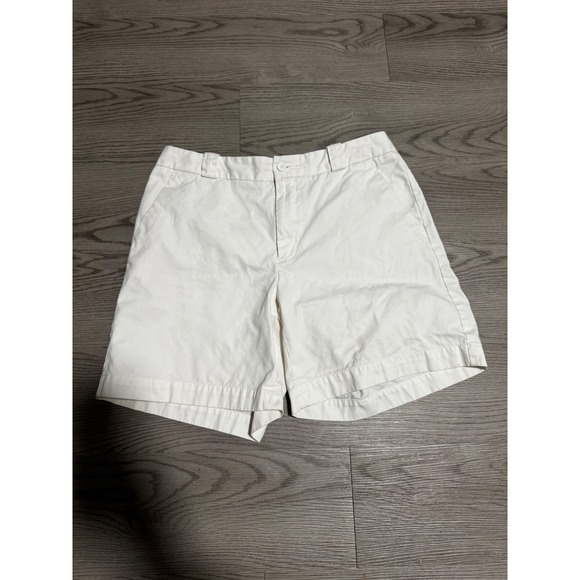 Gap White Cotton High Rise Mom Shorts Casual Everyday Summer Vacation size 8 - Picture 1 of 6
